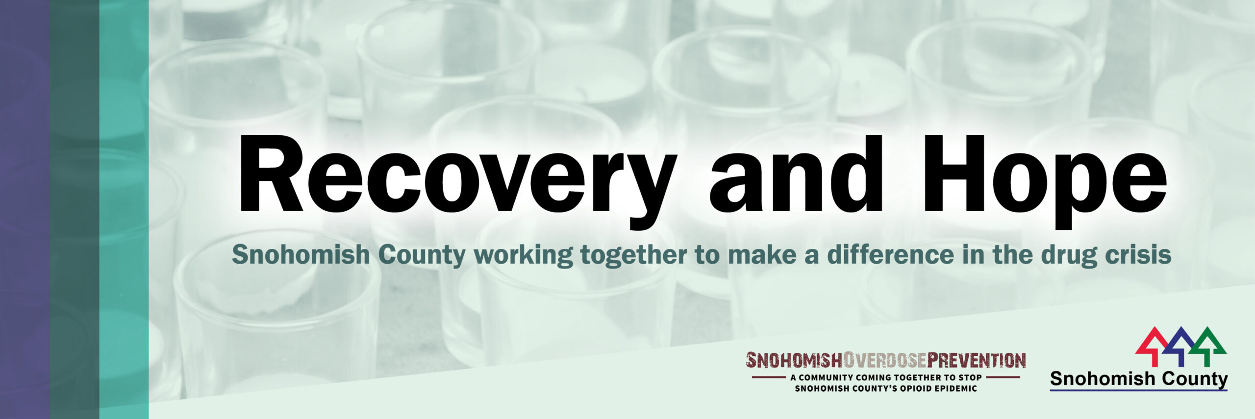 Newsletter header that reads "Recovery and Hope"